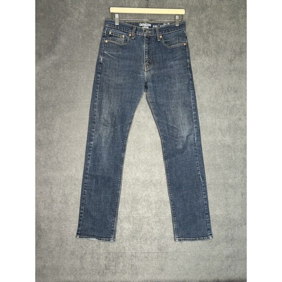 Denizen by Levis Men's 232 Slim Straight Fit Jeans - Blue 32x34 - Picture 1 of 5